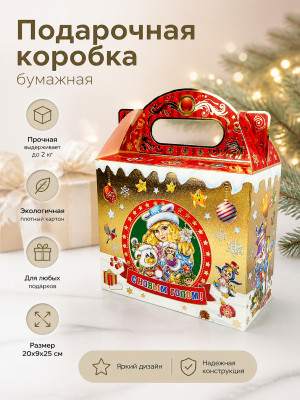 Коробка подарочная бумажная 20*9*25 см микс NP-4701 Baizheng
