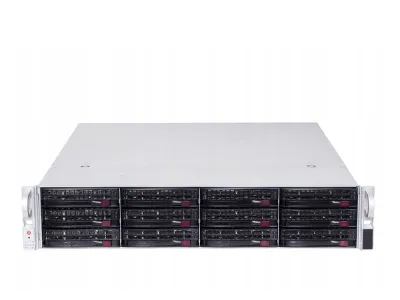 Supermicro CSE-829U + X11DPU 12xLFF (NVMe) / 2 x Gold 6138 / 12 x 32GB 2666V / 9361-8i / 2 x 1000W / AOC-2UR66-i4XTF