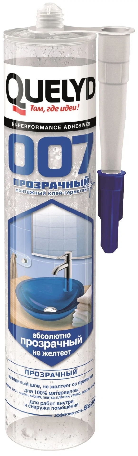 Монтажный клей-герметик 007 Прозрачный
