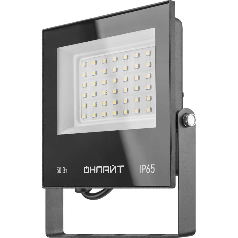 Прожектор светодиодный 71 660 OFL-50-6K-BL-IP65-LED 50Вт 6000К IP65 4000лм черн. ОНЛАЙТ 71660