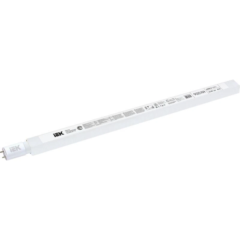 Лампа светодиодная T8 10Вт линейная 230В 6500К G13 IEK LLE-T8-10-230-65-G13