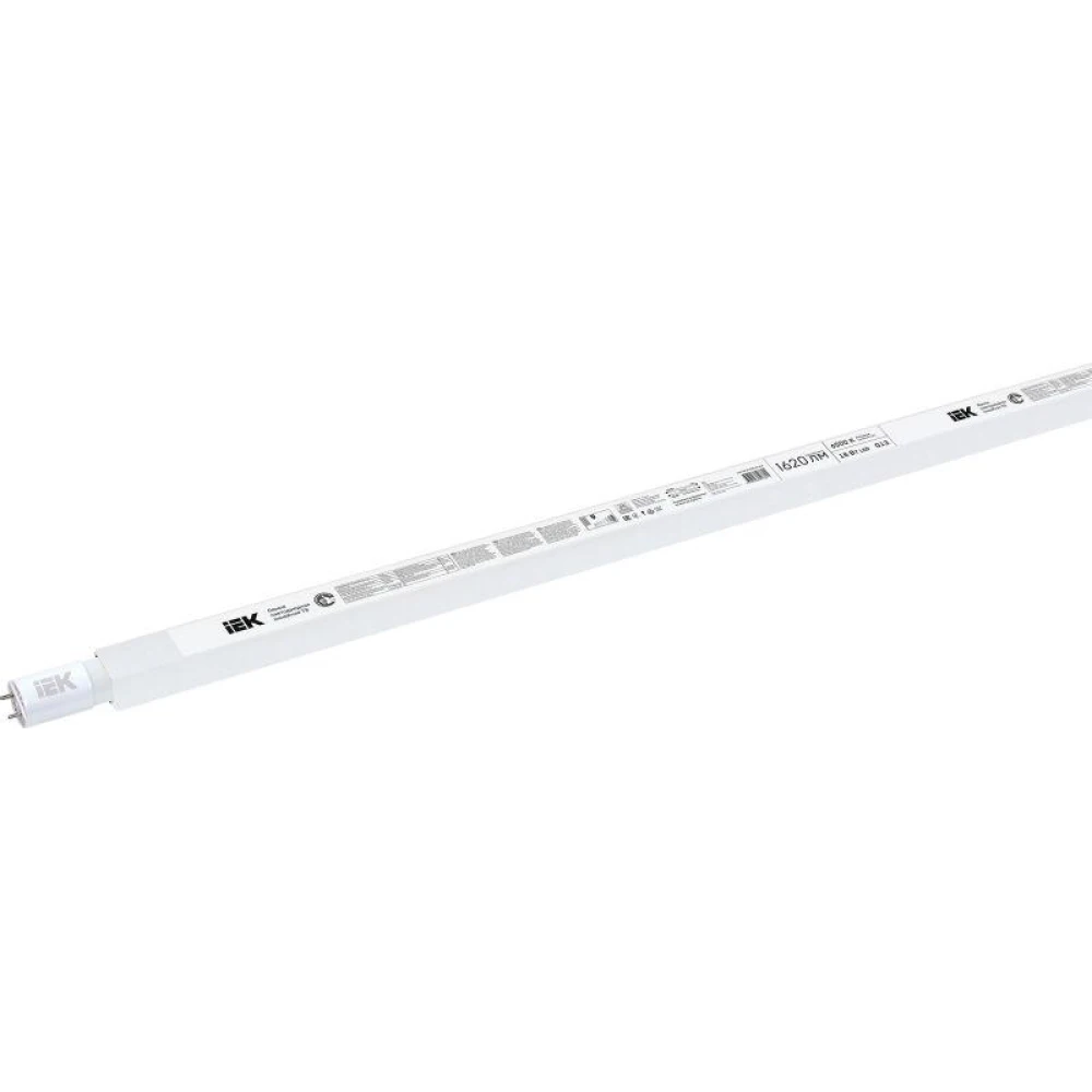 Лампа светодиодная T8 18Вт линейная 230В 6500К G13 IEK LLE-T8-18-230-65-G13