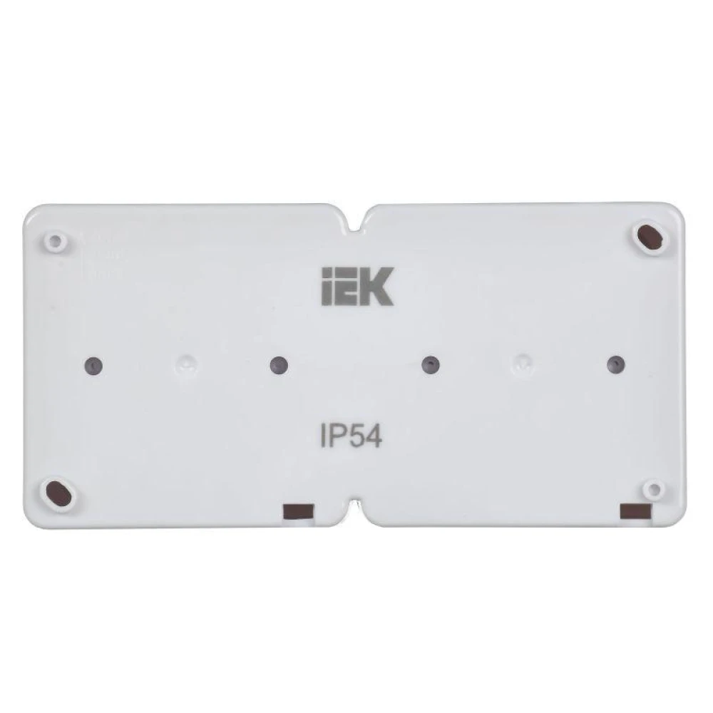 Розетка 2-м ОП Гермес Plus РСб22-3-ГПБд 16А IP54 с заземл. с дым. крышкой бел. IEK ERMP22-K03-16-54-EC
