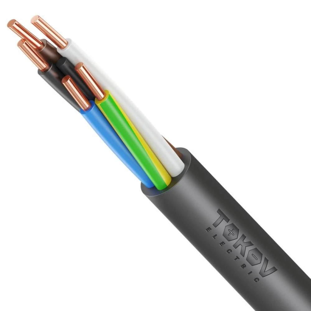 Кабель TOKOV ELECTRIC ВВГнг(А)-LSLTx 5х4 ОК (N PE) 0.66кВ (м) УТ000030902