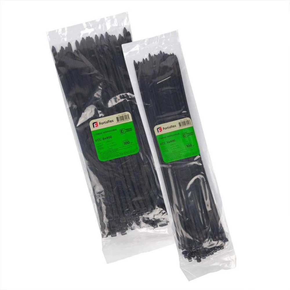 Хомут кабельный КСС 8х450 нейл. черн. (уп.100шт) Fortisflex 50286