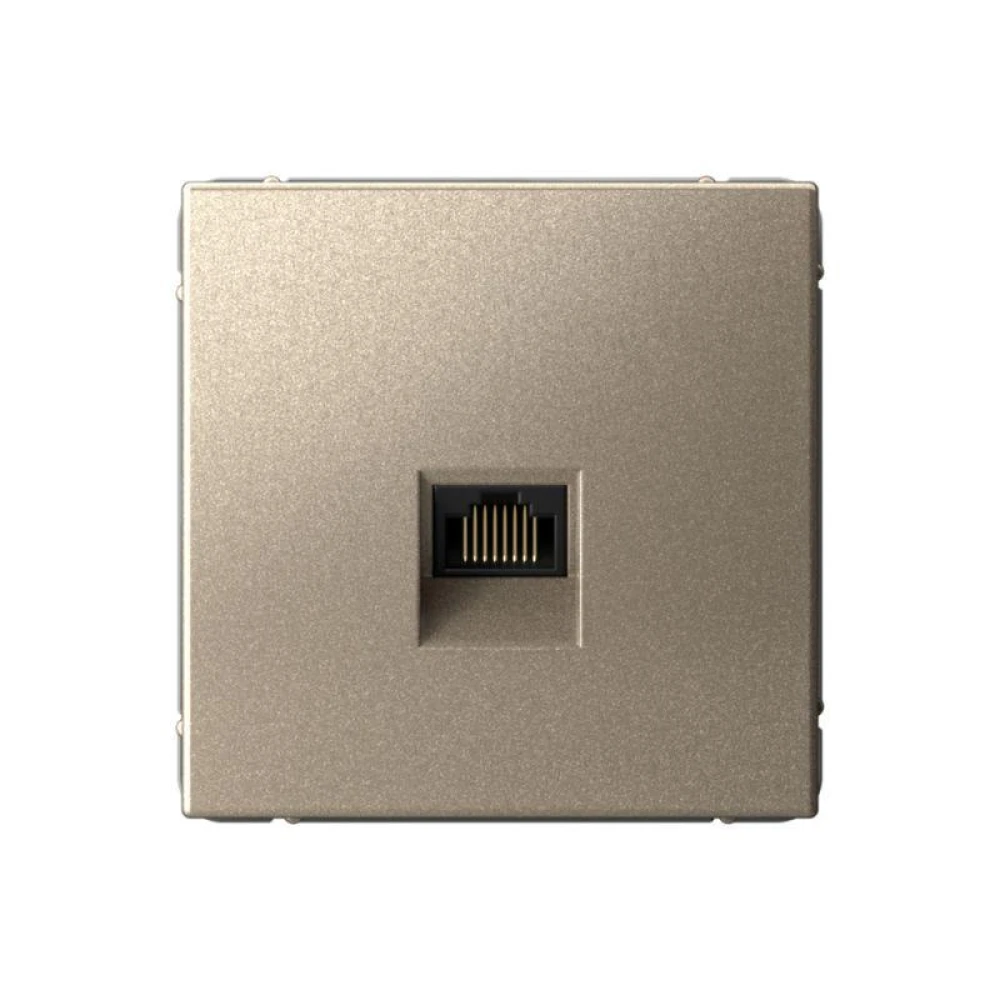 Розетка компьютерная ArtGallery RJ45 кат.5E механизм шампань SE GAL000583