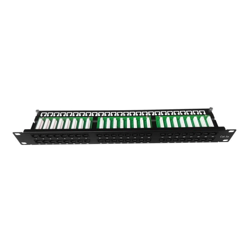 Патч-панель 19 1U кат.5E неэкранир. высокой плотности 48 порта RJ45 Krone IDC TOKOV ELECTRIC TKE-PP-5E-1U-48P-UTP