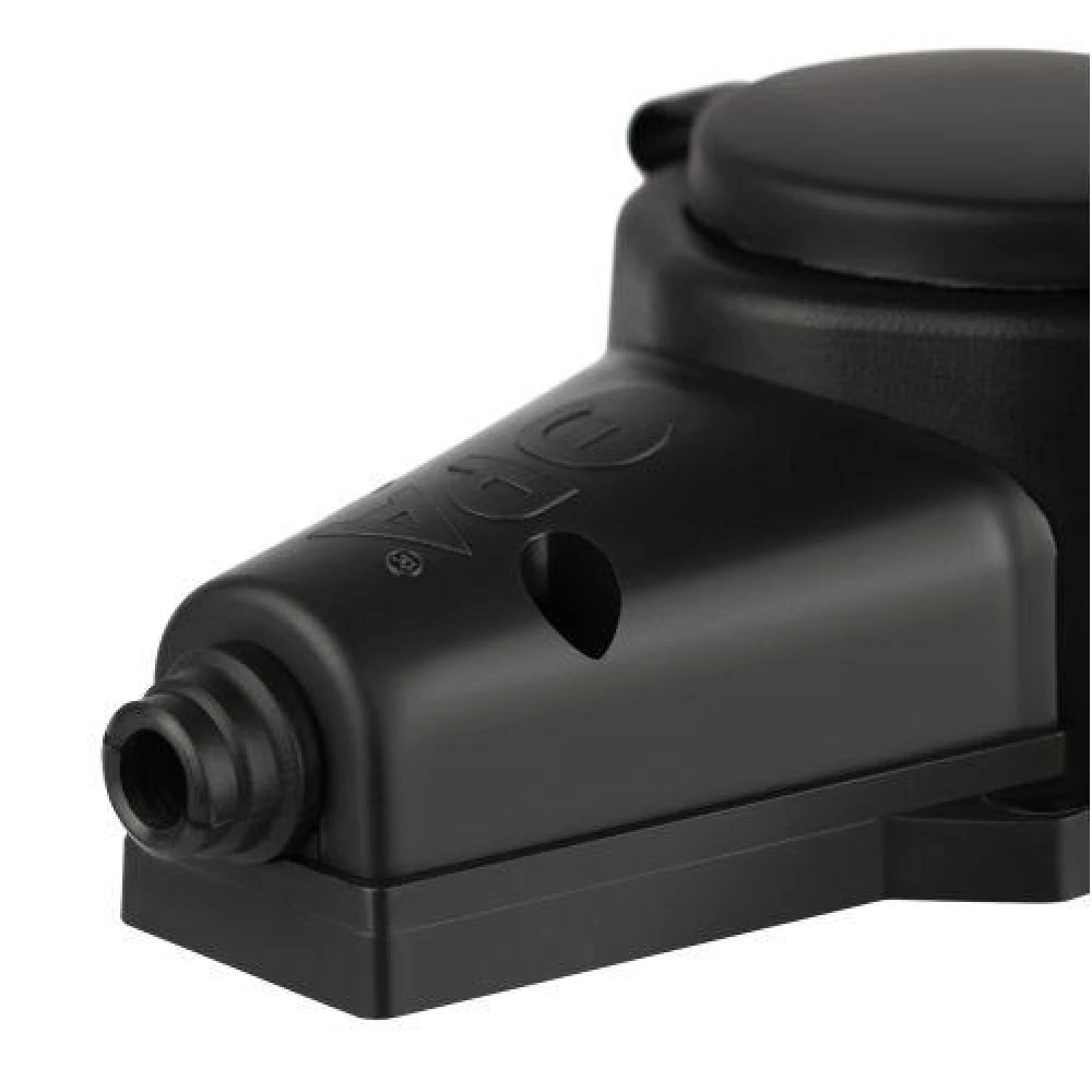Колодка 1-м с заземл. 16A IP44 KX-1e-B-IP44 каучук. черн. Эра Б0068402