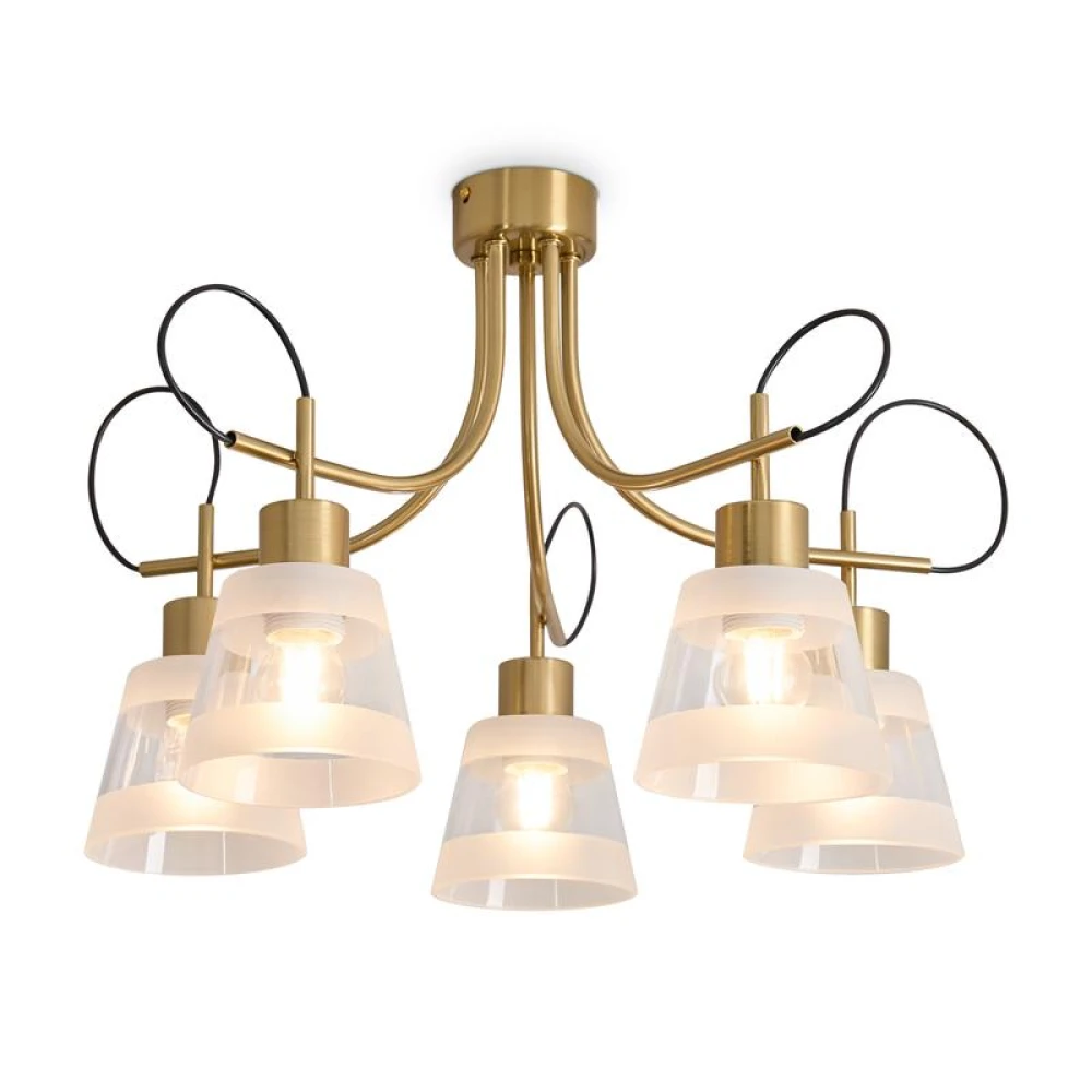 Светильник Caramel 5х60Вт E27 IP20 подвесной Freya FR5522PL-05BS