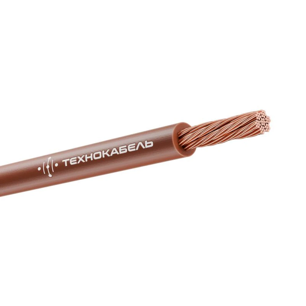 Провод ПуГВнг(А)-LS 1х6 450/750В Кор (бухта) (м) Технокабель 00-00149372
