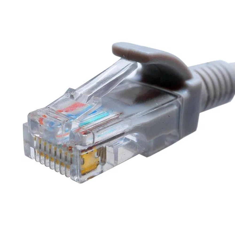 Патч-корд кат.5E UTP 4х2 26AWG (7х0.16мм) Cu LSZH 0.15м сер. SUPRLAN 10-0140-2