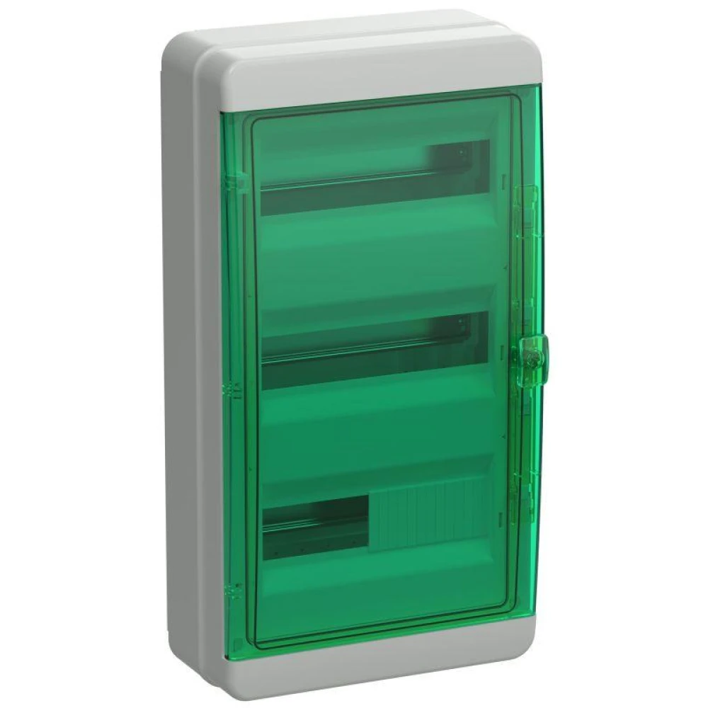 Корпус КМПн-36 TEKFOR IP65 зел. прозр. дверь пластик. IEK TF5-KP72-N-36-65-K03-K06