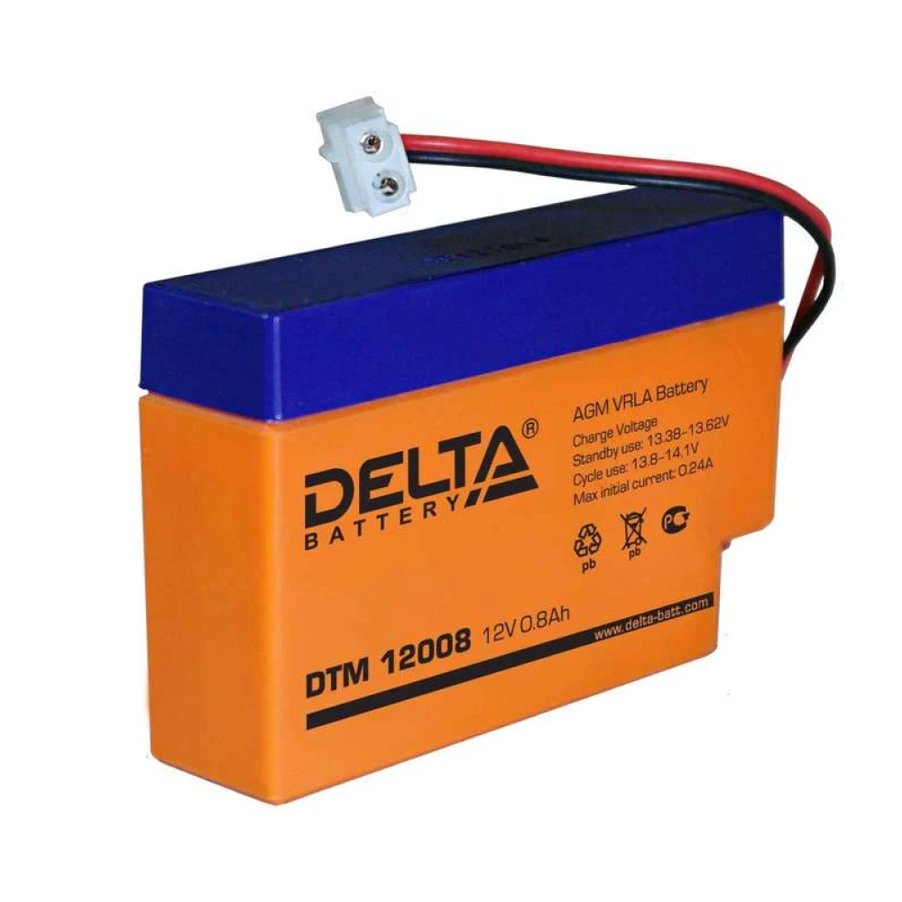 Аккумулятор UPS 12В 0.8А.ч DTM 12008 Delta 4614010050002