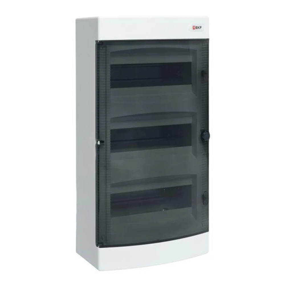 Щит распределительный навесной Unix 3х12мод. IP41 прозр. дверь PROxima EKF ux-3x12-n