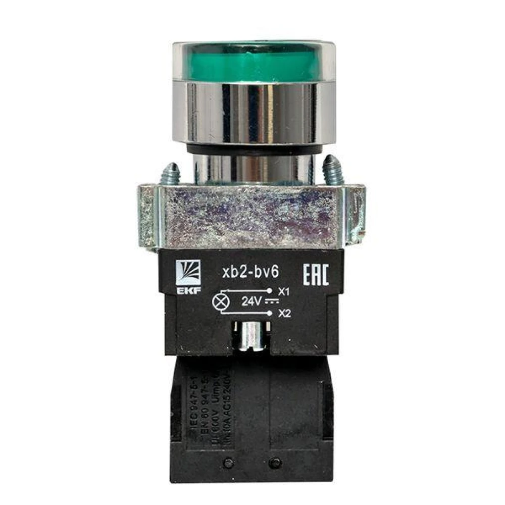 Кнопка BA31 с подсветкой 24В зел. NO PROxima EKF xb2-bw31-24