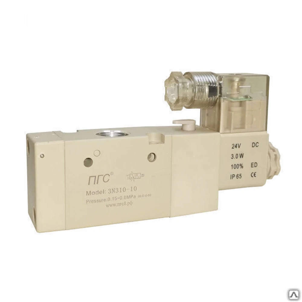 Пневмораспределитель с односторонним ЭМУ 3NV410-15 AC220V 3/2