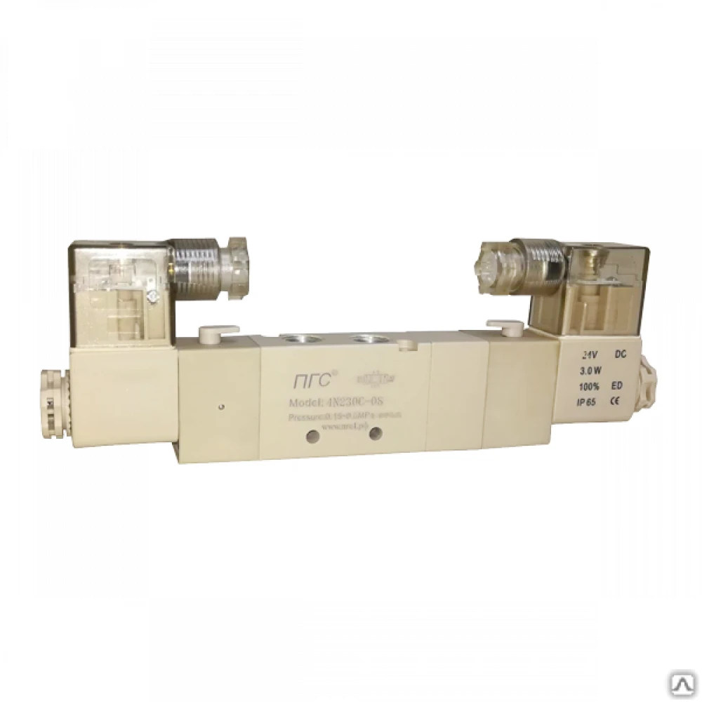 Пневмораспределитель с двухсторонним ЭМУ 4N220-08 DC24V 5/2