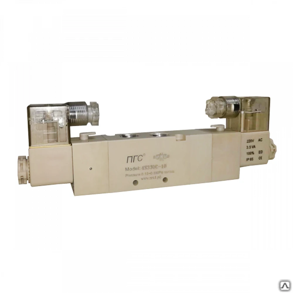 Пневмораспределитель с двухсторонним ЭМУ (4V320-10) 4N320-08 DC24V 5/2