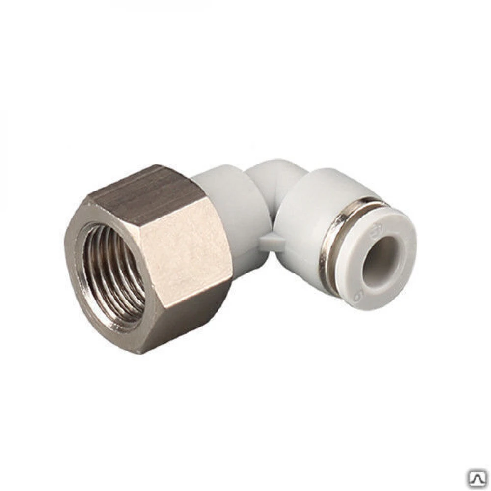 Фитинг угловой обжимной для трубки нж 8-3/8 Нерж. ст. YZG1-13-8-3/8