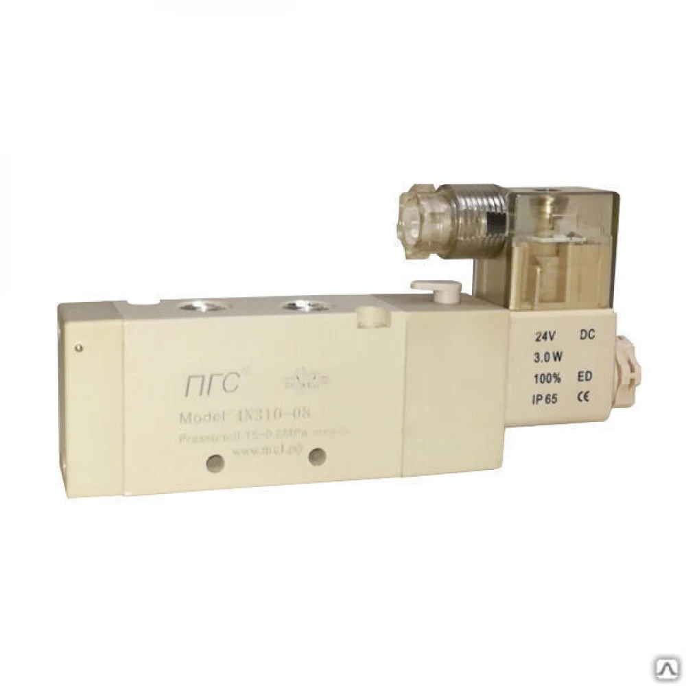 Пневмораспределитель с односторонним ЭМУ (4V310-08) 4N310-08 AC220V 5/2