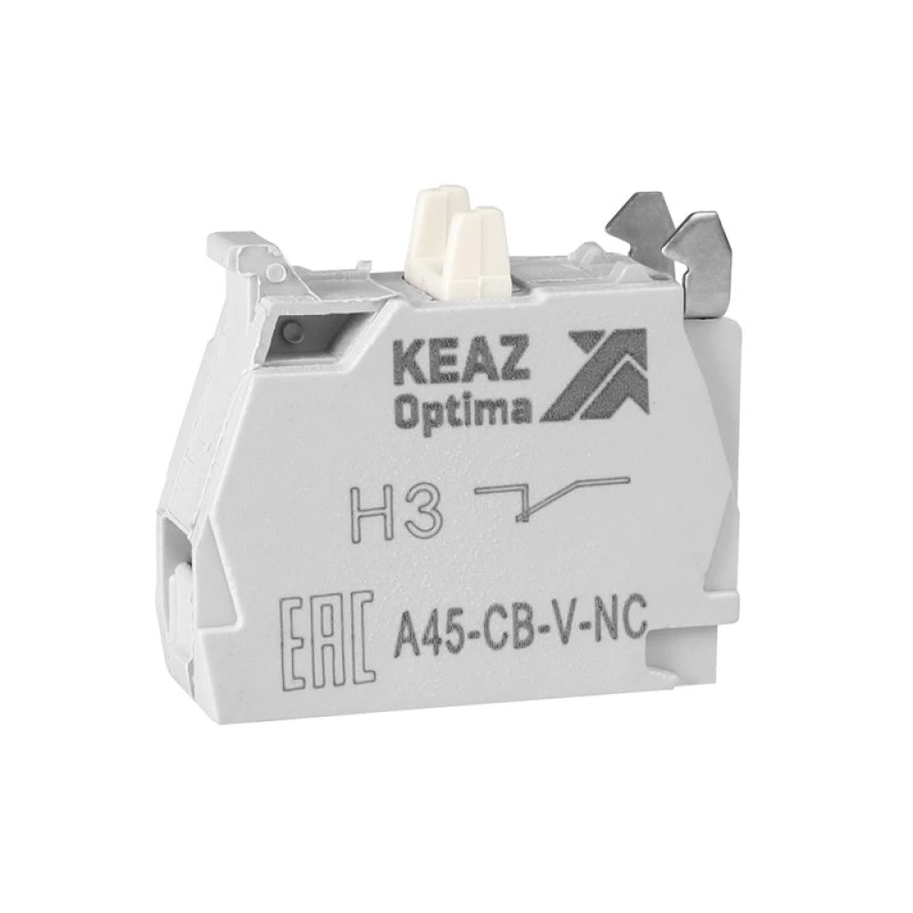 Блок контактный OptiSignal D22 A45-CB-V-NC 1НЗ винтовой зажим ZBE102 КЭАЗ 332201