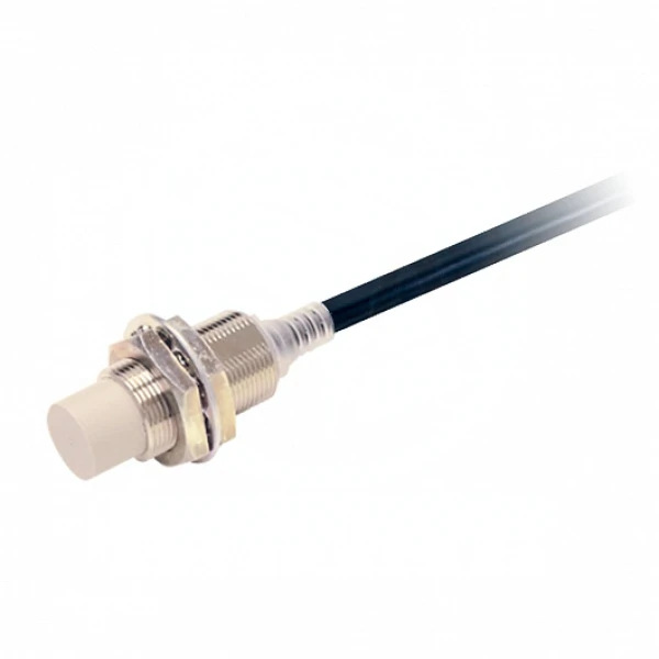 E2E-X16MB1T18 2M OMS Датчик индуктивный, латунь никелир., короткий корпус, M18, незаподлицо, 16 мм, DC, 3-пров., PNP НО,...