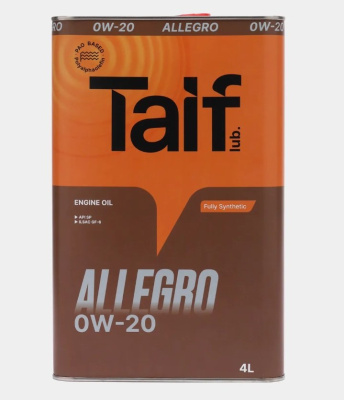 Масло TAIF ALLEGRO 0W-20 SP, GF-6 4л