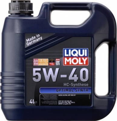 Масло LiquiMoly 5W40 Optimal Synth 4л.