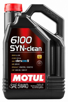 Масло Motul 5W40 6100 Syn-Clean 4л