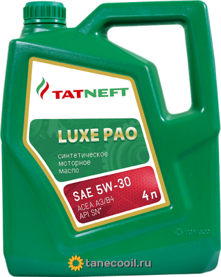 Масло Татнефть LUXE PAO SAE 5W-30 синт 4л