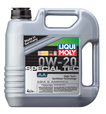 Масло LiquiMoly 0W20 Spetial Tec AA 4л.