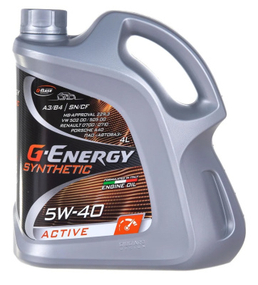 Масло G-Energy 5W40 Synthetic Active 4л