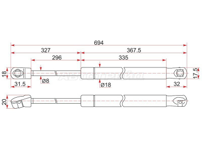 Амортизатор капота