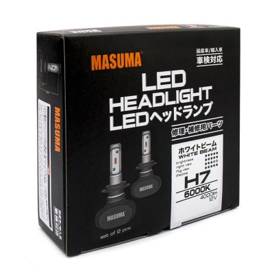 Лампа H7 MASUMA Светодиодная LED 6000K 4000LM PX26D (СЕРИЯ S1) комплект