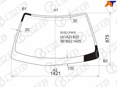 Стекло лобовое TOYOTA VISTA /CAMRY 4D HARDTOP 90-94