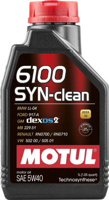 Масло Motul 5W40 6100 Syn-Clean 1л