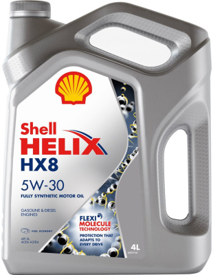 Масло Shell 5W30 Helix HX8 Synthetic 4л
