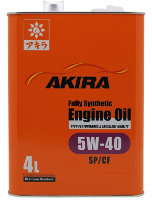 Масло AKIRA-AUTOBACS 5W40 Fully Synthetic SP/CF 4л