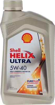 Масло Shell 5W40 Helix Ultra 1л