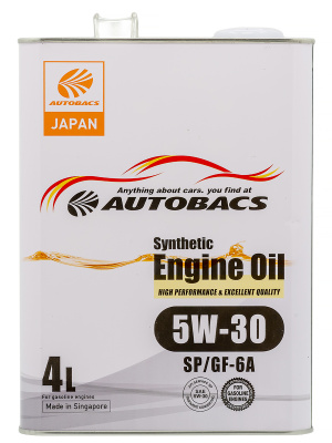 Масло моторное 5W30 AUTOBACS ENGINE OIL SYNTHTIC SP/GF-6A 4л 
