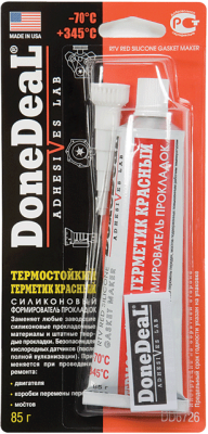 Герметик DoneDeal силиконовый (красный) 85г