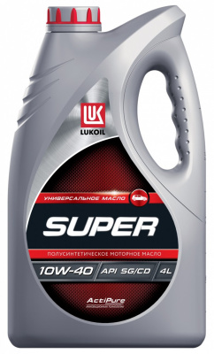 Масло Лукойл SUPER SEMI-SYNTHETIC 10W40 4л