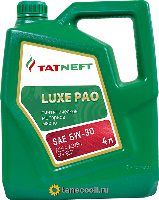 Масло Татнефть LUXE PAO SAE 5W-30 синт 4л