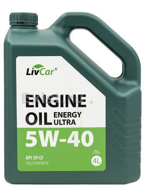 Масло моторное 5W40 LIVCAR Engine Oil Energy ULTRA API SP/CF 4л
