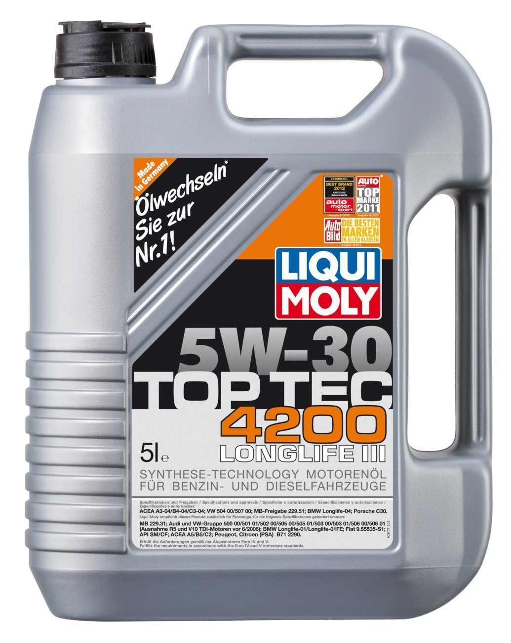 Масло LiquiMoly 5W30 TopTec 4200 5л.