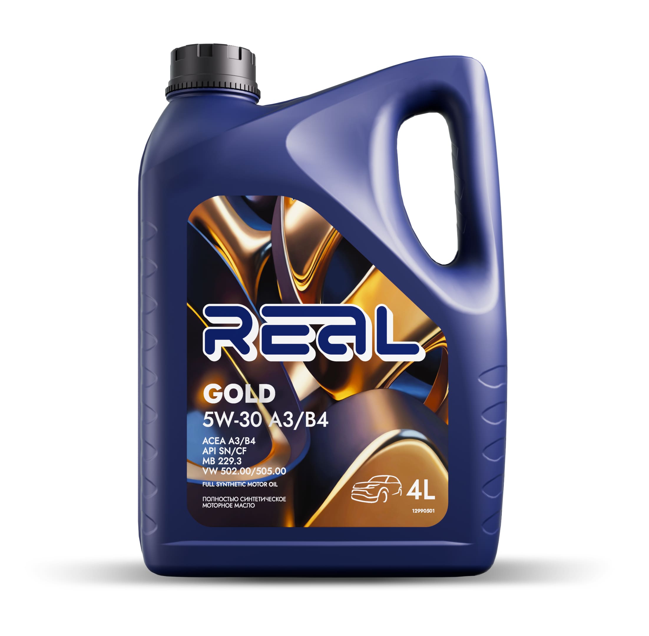 Масло моторное REAL GOLD 5W30 A3/B4 4L