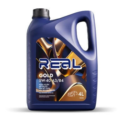 Масло моторное REAL GOLD 5W40 A3/B4 4L
