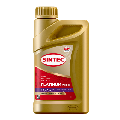 Масло SINTEC Platinum 7000 0W20 GF-6 SP 1л
