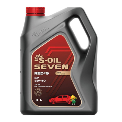 Масло S-OIL 7 5W40 RED 9 SP 4л