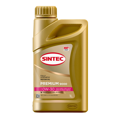 Масло SINTEC Premium 9000 0W30 A5/B5 SP/CF 1л
